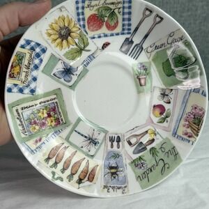 Roy Kirkham My Garden Saucer ONLY- Bone China Made‎ In England - Replacement